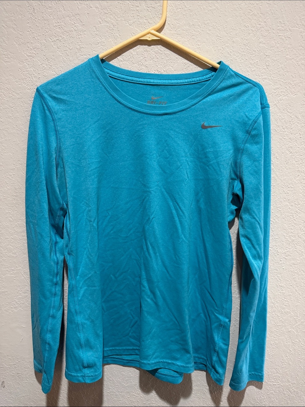 Nike Women's Long Sleeve Performance Top - Teal Blue